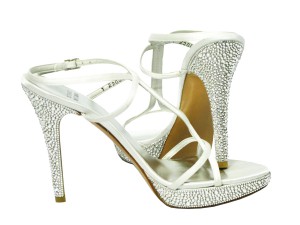 Stuart Weitzman Bridal Crystal Shoes