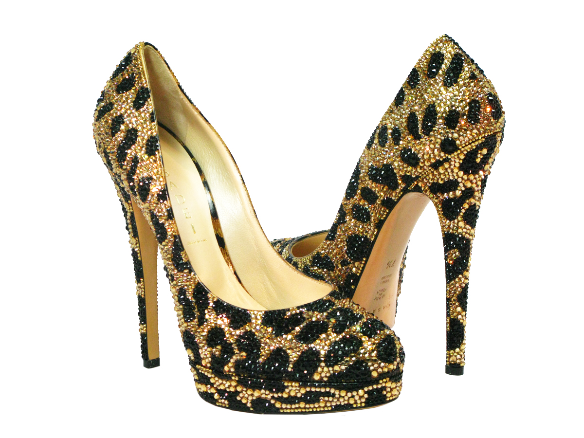 Just in: Casadei Crystal Leopard Pumps | Crystal Heels